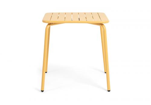  "Гелиос" стальной квадратный стол 70х70см, цвет желтый, фото 2 