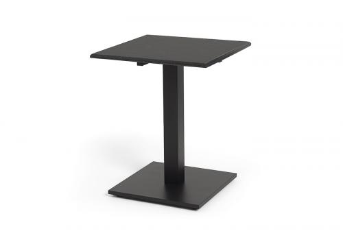  "Челси" стол из гранита квадратный 60х60см, цвет черный, фото 1 