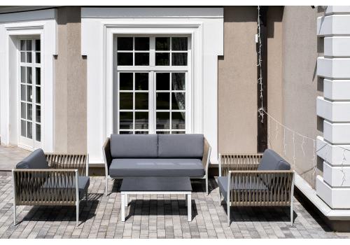  "Касабланка" лаунж-зона плетеная из роупа 4-местная, цвет серый, фото 4 