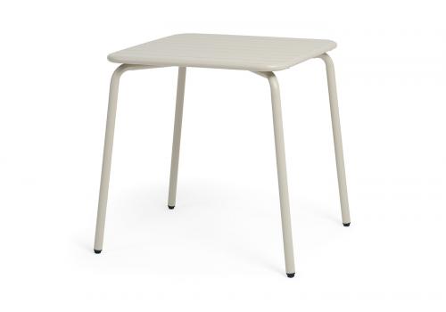  "Гелиос" стальной квадратный стол 70х70см, цвет бежевый, фото 1 