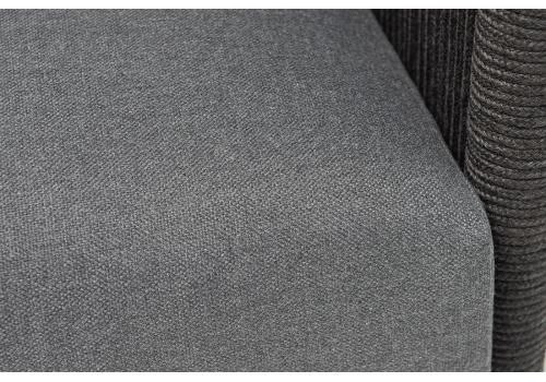  "Джелло" лаунж-зона 5-местная плетеная из роупа (веревки), каркас алюминиевый темно-серый, роуп темно-серый, фото 7 