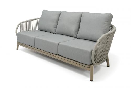  "Прато" лаунж-зона из искусственного ротанга на 5 персон, цвет светло-серый, фото 3 