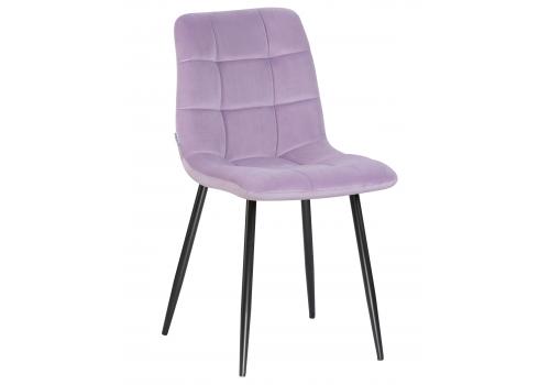  Стул обеденный DOBRIN ALEX, черные матовые ножки, фиолетовый велюр (V108-49), фото 1 