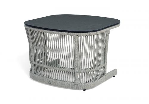  "Лугано" лаунж-зона 5-местная плетеная из роупа (веревки), каркас алюминиевый светло-серый, роуп серый меланж, фото 13 