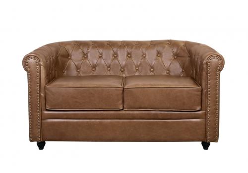  Кожаный диван лофт Karo Brown leather 2S, фото 1 