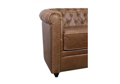  Кожаный диван лофт Karo Brown leather 2S, фото 5 