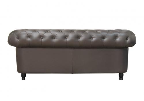  Диван из коричневой кожи Chesterfield Brown Leather 2S, фото 4 