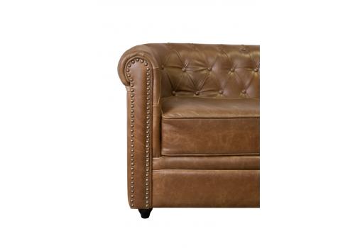  Кожаный диван лофт Karo Brown leather 3S, фото 6 