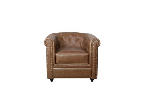  Кожаное кресло Karo Brown leather, фото 1 