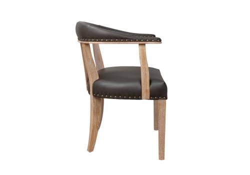  Стул в стиле ретро Tanner Genuine Brown Leather, фото 3 