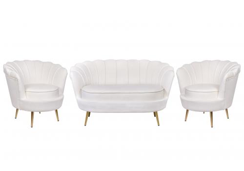  Комплект кресел и дивана ракушка Pearl Double Beige, фото 1 
