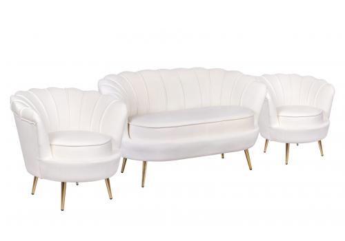  Комплект кресел и дивана ракушка Pearl Double Beige, фото 2 