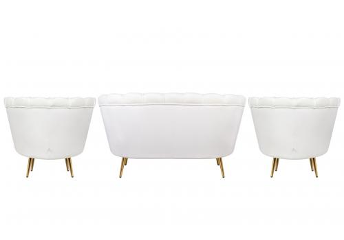  Комплект кресел и дивана ракушка Pearl Double Beige, фото 3 