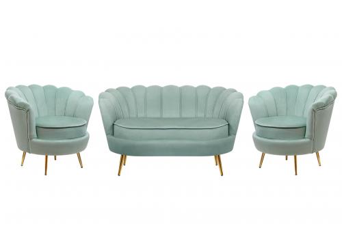  Комплект кресел и дивана ракушка Pearl Double Green, фото 1 