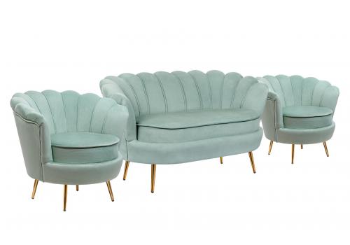  Комплект кресел и дивана ракушка Pearl Double Green, фото 2 
