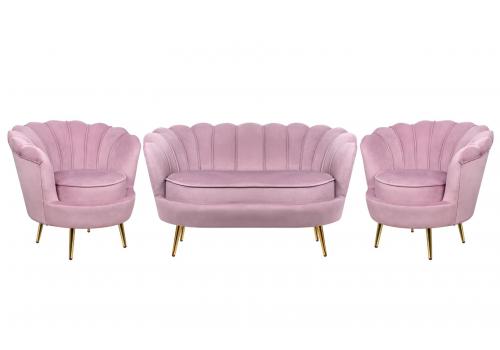  Комплект кресел и дивана ракушка Pearl Double Pink, фото 1 
