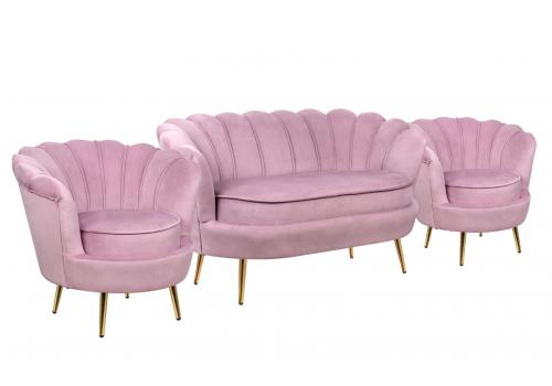  Комплект кресел и дивана ракушка Pearl Double Pink, фото 2 