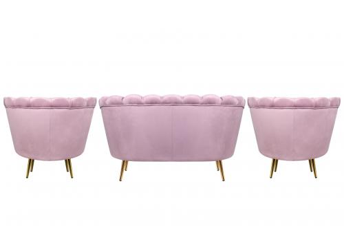  Комплект кресел и дивана ракушка Pearl Double Pink, фото 3 