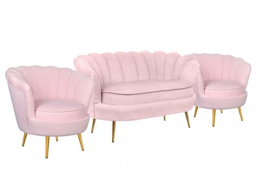  Комплект кресел и дивана ракушка Pearl Double Pink V2, фото 2 