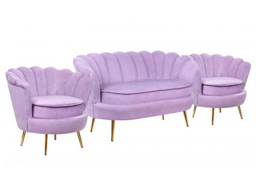  Комплект кресел и дивана ракушка Pearl Double Purple, фото 2 