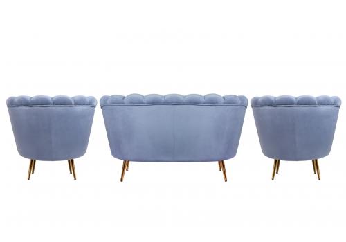  Комплект кресел и дивана ракушка Pearl Double Blue, фото 3 