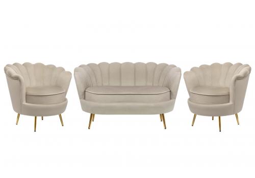  Комплект кресел и дивана ракушка Pearl Double Taupe, фото 1 
