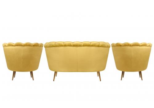  Комплект кресел и дивана ракушка Pearl Double Yellow, фото 3 