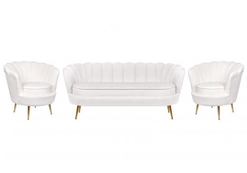  Комплект кресел и дивана ракушка Pearl Triple Beige, фото 1 