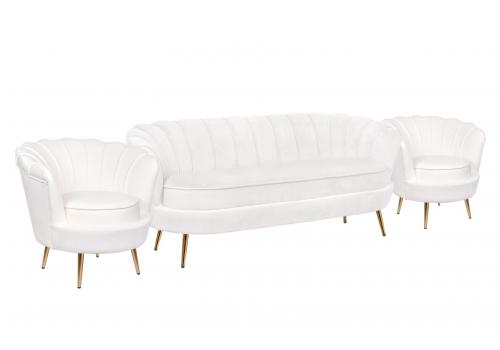  Комплект кресел и дивана ракушка Pearl Triple Beige, фото 2 