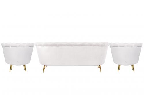  Комплект кресел и дивана ракушка Pearl Triple Beige, фото 3 