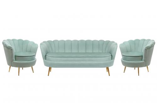  Комплект кресел и дивана ракушка Pearl Triple Green, фото 1 