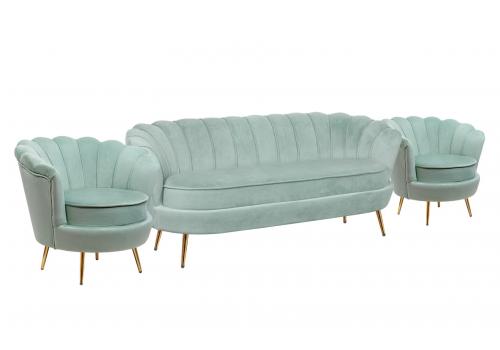  Комплект кресел и дивана ракушка Pearl Triple Green, фото 2 
