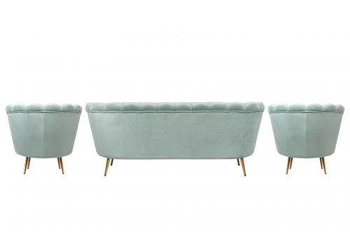  Комплект кресел и дивана ракушка Pearl Triple Green, фото 3 