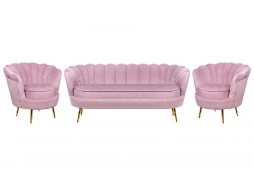  Комплект кресел и дивана ракушка Pearl Triple Pink, фото 1 