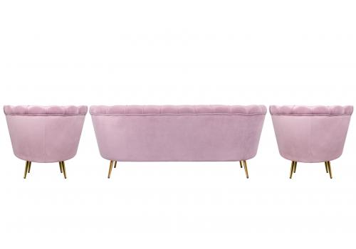  Комплект кресел и дивана ракушка Pearl Triple Pink, фото 3 