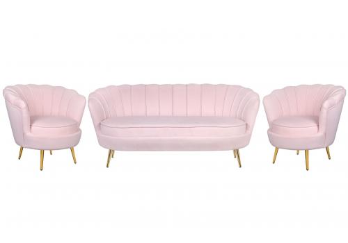  Комплект кресел и дивана ракушка Pearl Triple Pink V2, фото 1 