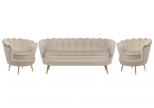  Комплект кресел и дивана ракушка Pearl Triple Taupe, фото 1 