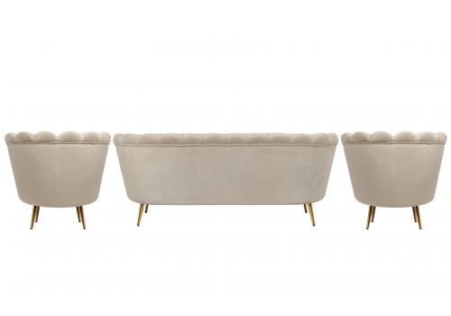  Комплект кресел и дивана ракушка Pearl Triple Taupe, фото 3 