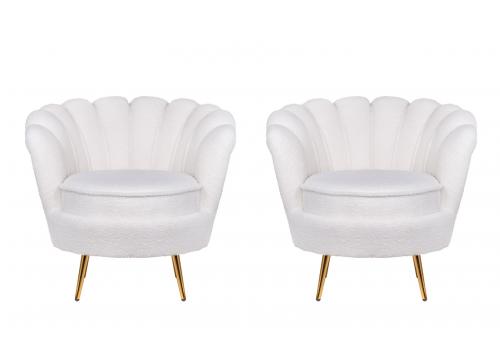  Комплект кресел ракушка Pearl White Boucle, фото 1 