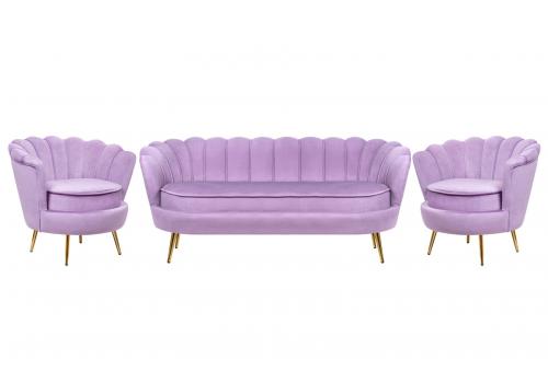  Комплект кресел и дивана ракушка Pearl Triple Purple, фото 1 