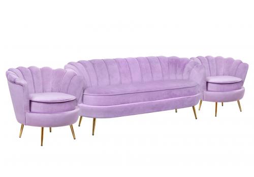  Комплект кресел и дивана ракушка Pearl Triple Purple, фото 2 