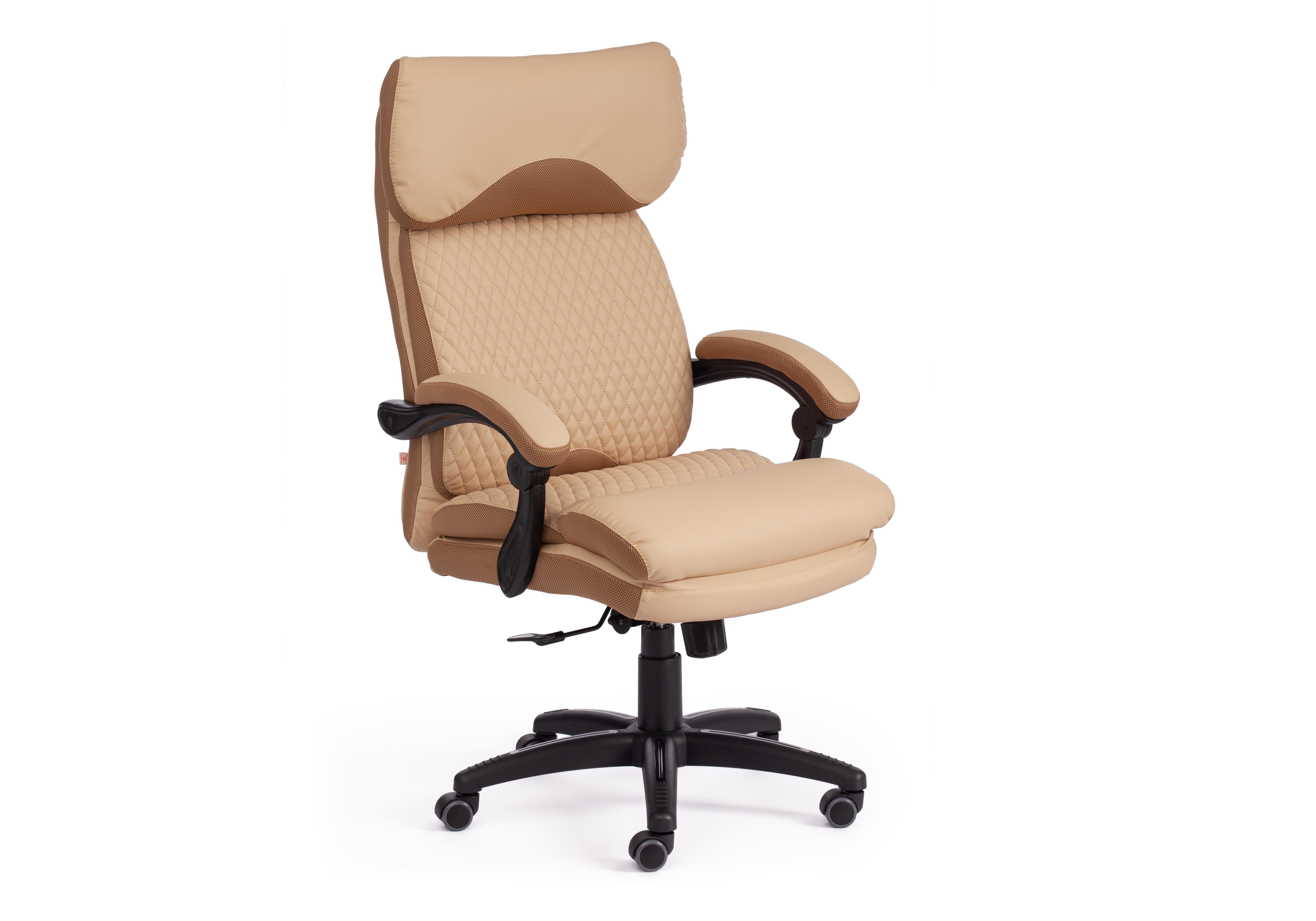 Кресло для руководителя easy chair 707 tpu бежевое искусственная кожа металл