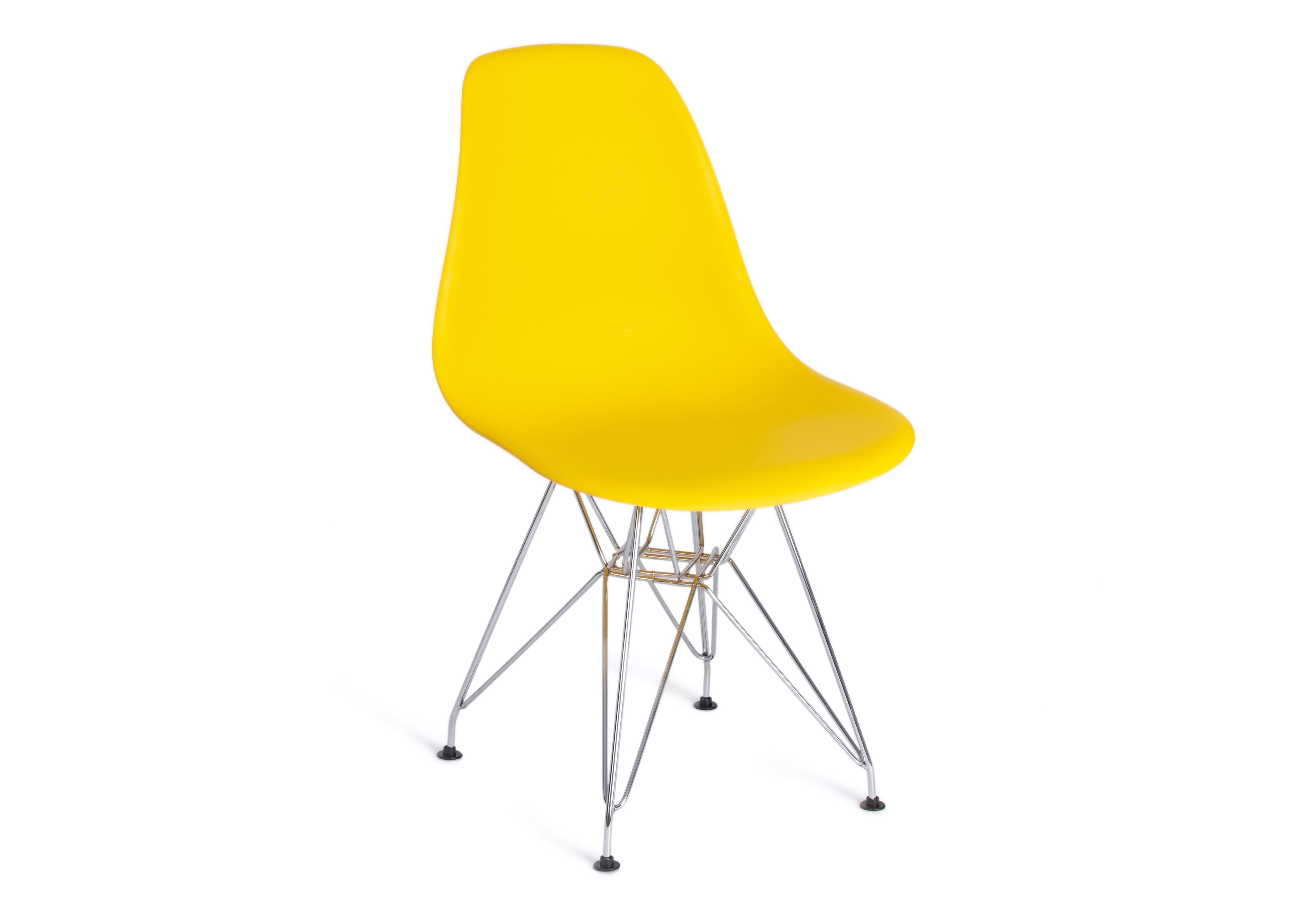 Стул tetchair eames. Стул Eames хром. Стулья ESF pm073. Стул Eames с металлическими ножками. Стул пластиковый желтый ножки хром.